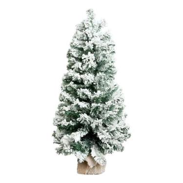 Imagem de Arvore Natal Mesa 60cm Decoração Enfeite Escritório Loja Premium, Neva
