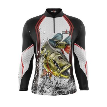 Imagem de Camisa PQS Fishing Blusa Proteção Solar Uv50 Pescador 12 Unissex-Unissex