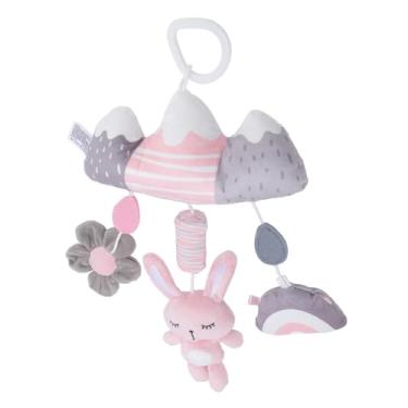 Imagem de Generic Braçadeira/suporte Em Brinquedo de Pelúcia Pendurado, Coelho Fofo, Cores Vibrantes Macias, Berço de bebê, Chocalhos Pendurados para Meninos e Meninas