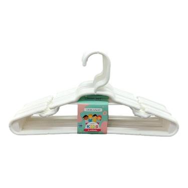 Imagem de 2X Kit 15 Unidades Cabides Infantis Roupa Infantil Bebê Cor