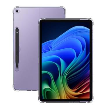 Imagem de Capa para Microsoft Surface Pro de 12 polegadas, KONXISA Tablet, capa protetora de TPU com antiarranhões, à prova de choque e leve, capa de proteção para tablet, transparente