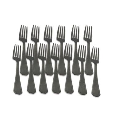 Imagem de Conjunto de 12 Garfos de Mesa em Aço Inox, Talheres de Jantar, Utensílios de Cozinha para Refeições Diárias