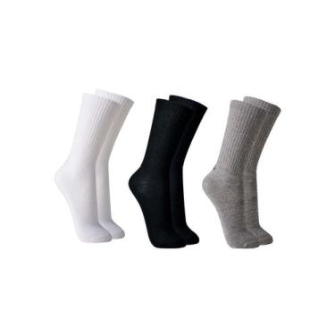 Imagem de Kit/3 Meia Cano Longo Lupo 03292-089 Masculina Sport Algodão T. 37/40 
