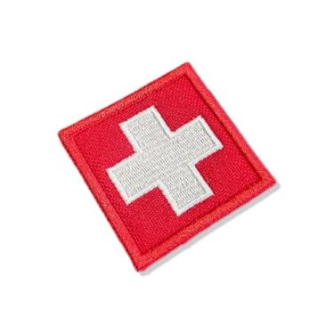 Imagem de TICH001-001 Time Futebol Suiça Patch Bordado 5x5cm (A-Termo adesivo ou costura.)