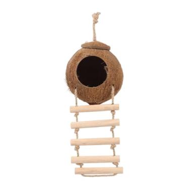 Imagem de Fxzqgnh Casinha de Pássaro com Escada E Esconderijo de, Acessórios para Gaiola de Pássaros para Periquitos, Agapornis, Papagaios, Canários E Calopsitas.