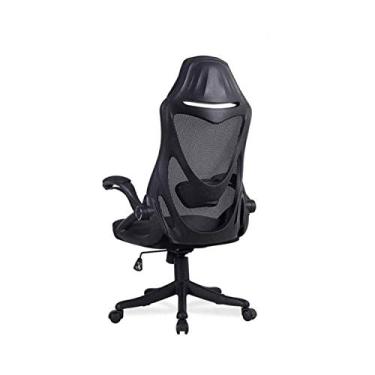 Imagem de Cadeira de escritório cadeira de jogos cadeira de computador cadeira de escritório ergonômica cadeira de escritório com apoio de braço ajustável, suporte lombar, encosto de cabeça e malha respirável