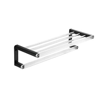 Imagem de QHFTREX Suporte de acrílico para celular, suporte de rolo de papel higiênico transparente, suporte de toalha de papel para celular, suporte de papel higiênico durável poderosamente