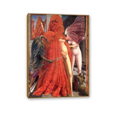 Imagem de Pôster Max Ernst Trajes da Noiva Reproduções de Pinturas Famosas Surrealismo Arte de Parede Tela Max Ernst Decoração de Parede para Presentes de Sala de Estar Emoldurado 100 x 70 cm