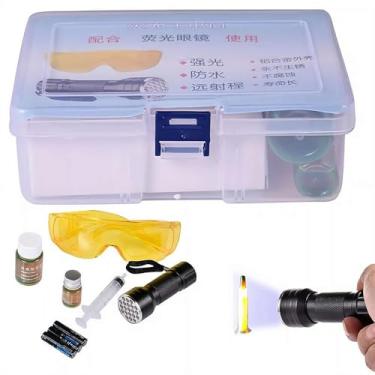 Imagem de Kit de detecção de vazamento de óleo, kit de detecção de vazamento de refrigerante, kit de ferramentas precisas de detector de vazamento de ar condicionado, ferramentas de detecção de vazamento de