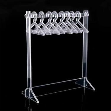 Imagem de Organizador de brincos de acrílico transparente para pendurar, suporte para colar, brincos, suporte de joias com vários ganchos, compacto e