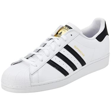 Imagem de adidas Superstar masculino, Ftwr branco Núcleo preto Ftwr branco, 8.5