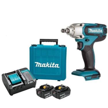 Imagem de Chave de Impacto a bateria com 1/2'' 18v Makita Dtw190z + 2 baterias 6