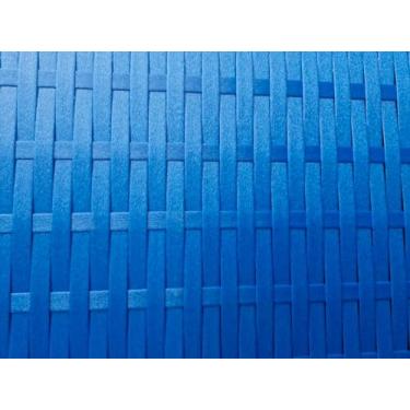 Imagem de Baú Organizador para Brinquedos, Fibra Sintética, 70x40cm, Caixa de Armazenamento (AZUL)