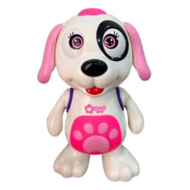 Imagem de Cachorro Cão Dançarino Brinquedo Interativo com Luzes LED, Movimento e Som, Mexe e Dança, Brinquedo Educativo para Crianças 3+ Anos (ROSA)
