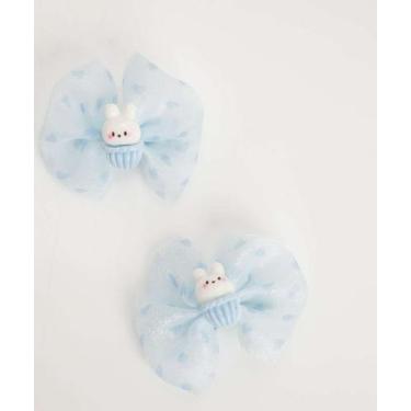 Imagem de Kit 2 Peças Presilhas De Cabelo Infantil Marisa-04250, UN, Azul