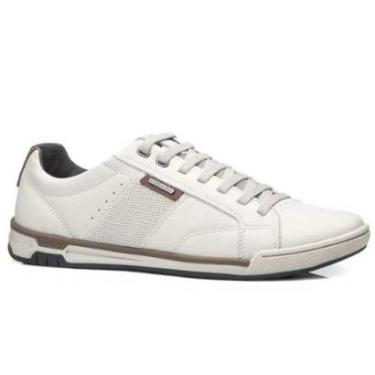 Imagem de Sapatênis Masculino Couro Off White Milk Conhaque Pegada 119504-02-Masculino