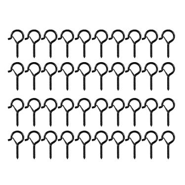 Imagem de 40 PCS Parafusos Auto-atarraxantes com Gancho de Teto Engate para Pendurar Plantas Luzes Fio Campainhas Eólicas Ornament