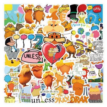 Imagem de Adesivos de vinil impermeável Loraxs Anime, 55 unidades/lote, 5-7 cm