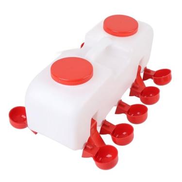 Imagem de Luocute Bebedouro Automático para Frangos, Bebedouros para Fontes de Aves, Design Semiautomático Alimentador de água para Aves Em ABS de Grande Capacidade Com Balde Resistente para