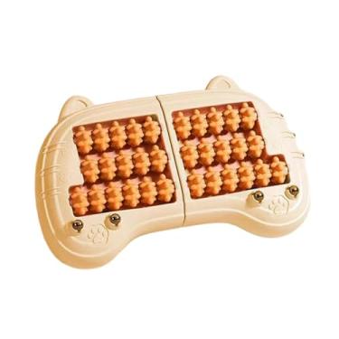 Imagem de Zxpjkyu Massageador de Pés, Rolo de Massagem Portátil, Rolo de Massagem Confortável, Estrutura Estável, Massagem Profunda Nos Tecidos, Material PP, para Mulhe, Laranja