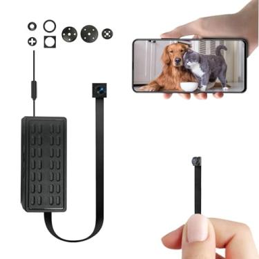 Imagem de Ctetma Mini módulo de câmera 4K DIY pequena câmera de segurança WiFi minúscula câmera de babá sem fio HD para casa, interior e exterior