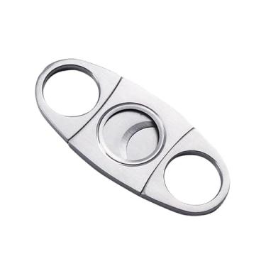 Imagem de JDIME Cortador de charutos clássico aço inoxidável perfurador de metal tesoura guilhotina presente acessório de faca de corte de luxo (1 peça)