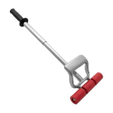 Imagem de Fenteer Rolo de borracha para piso e parede, linóleo, com cabo extensível de 45 cm a 73 cm, ideal para bancadas, carpetes, cantos de armários.