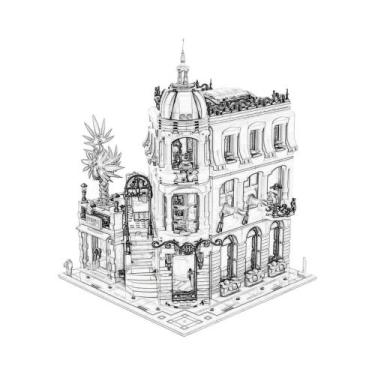 Imagem de Blocos De Montar Criativos: Modelo De Cidade Com Loja De Animais, Pref