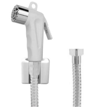 Imagem de Ducha Higiênica Engate Flexível Aço Inox 1,20 Metros + Gatilho Paris B