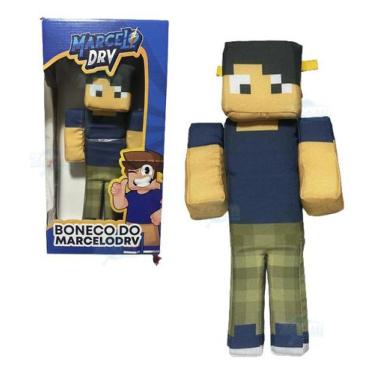 Imagem de Boneco Marcelodrv Minecraft Streamers 35 Cm Jogo Lançamento - Ak Solut