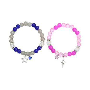 Imagem de Pulseiras De Casal Em Forma De Coração Com Pingente De Aranha 2 Peças 