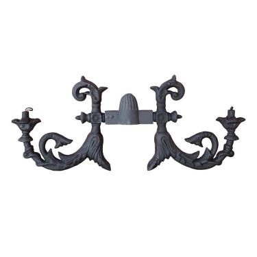 Imagem de Complemento Suporte Poste E Luminária Ferro Fundido 43X110Cm