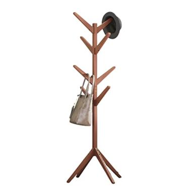 Imagem de Cabideiro, cabideiro, suporte de chão, prateleira, cabide, cabide, cabide, quarto, móveis, chapéus, cabides (Cáqui, M)