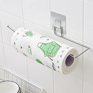 Imagem de Suporte de papel higiênico de cozinha, suporte de papel higiênico para pendurar no banheiro, suporte de papel higiênico