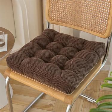 Imagem de Almofadas quadradas para cadeiras de jantar, almofadas de assento grossas e macias, almofadas fofas e confortáveis ​​para cadeiras, para uso interno/externo em cozinhas