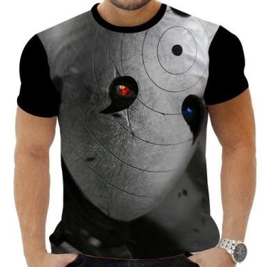 Imagem de Camiseta Camisa Personalizada Anime Naruto Obito Uchiha 01 - Zahir Sto