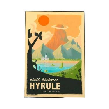 Imagem de Pôsteres E Adesivos De Arte De Zelda Link, Murais De Parede Para Decor