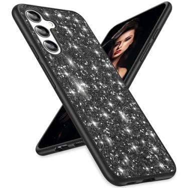 Imagem de Capa fina para Samsung A16 5G com glitter para Galaxy A16 Capa fina brilhante diamante TPU bumper capa de proteção à prova de choque para Samsung Galaxy A16 capa de telefone feminina meninas capa