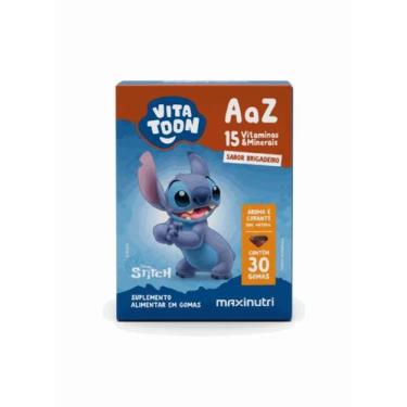 Imagem de Vitatoon Stitch Polivitaminico A a Z (30 gomas) - Sabor: Brigadeiro - 