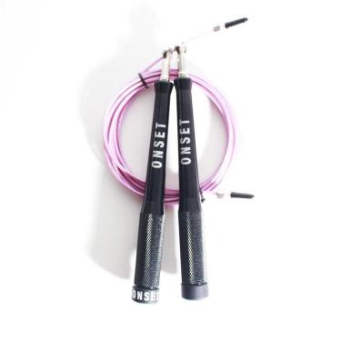 Imagem de Corda de Pular Speed Rope Onset Fitness 3.0 + Case - Black/Pink-Unissex