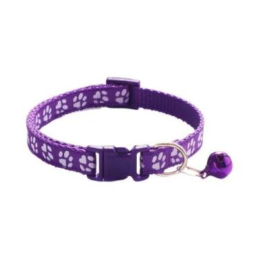 Imagem de Coleira De Sino Multicolorida Para Gatos, Colar De Corda Com Estampa D