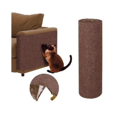 Imagem de Grande Tapete Arranhador Autoadesivo Para Gatos 30x100CM, Proteção Per