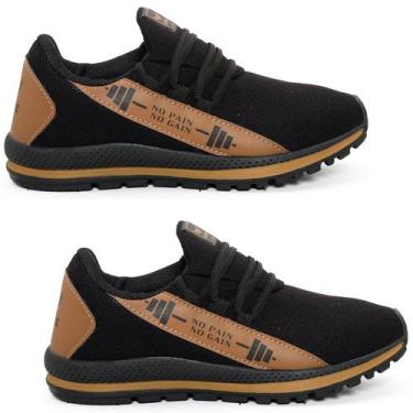 Imagem de Kit 2 pares de Tênis Esportivo Unissex Haymax Cross Corrida, Preto car