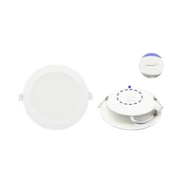 Imagem de Luminária LED Embutida 3 CCT 3000K 4000K 6500K 120V 220V Painel Redond