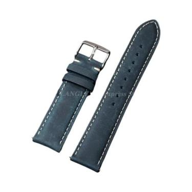 Imagem de Pulseira De Relógio Vintage Em Couro Genuíno Marrom Com Liberação Rápi