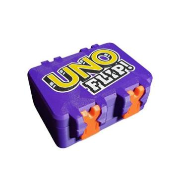 Imagem de Caixa de Cartas UNO FLIP! Re-Mix SnapLock  Edição Especial e Divertida