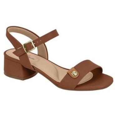 Imagem de Sandalia Feminina Modare Salto Bloco Baixo Confortavel Casual Festa Ref: 7211.101-Feminino