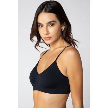 Imagem de Sutiã Lupo Basico Sem Costura, Preto, G