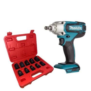 Imagem de Chave de Impacto a bateria 1/2'' 18v Makita Dtw190z sem bateria + jogo
