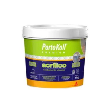 Imagem de Rejunte Acrílico Portokoll Cinza ártico 1kg - Sika